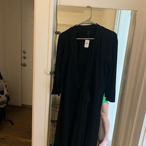 NWT Ann Taylor black wrap dress